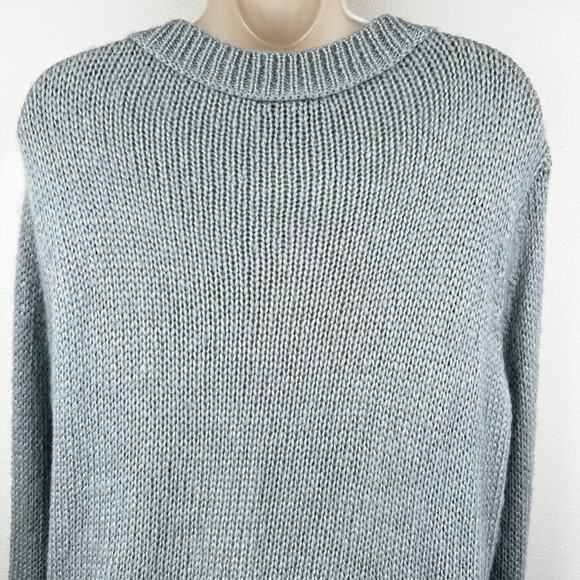 Wooden Ships Paola Buendia Knitted Sweater Crew Gray Camo Heart Size S / M - Picture 5 of 9